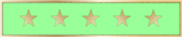 Commendation bar with five stars C707D