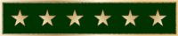 Commendation bar with six stars C707E
