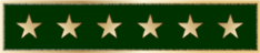 Commendation bar with six stars C707E