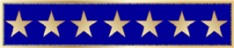 Commendation bar with seven stars C707F