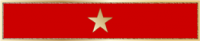 Commendation bar with single star C707