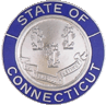 State of Connecticut Blue Border Insignia