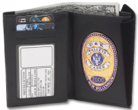 Hidden Double ID and Badge Wallet Style DK-539