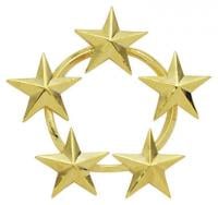 Circular Five Star Field Rank Insignia E520