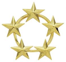 Circular Five Star Field Rank Insignia E520