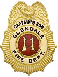 Eagle Topped Starburst Family Badge FB31