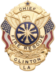 Flag Drapped Eagle Family Badge FB32