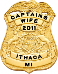 Eagle Topped Shield Family Badge FB37