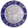 State of Georgia Blue Border Insignia