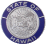 State of Hawaii Blue Border Insignia