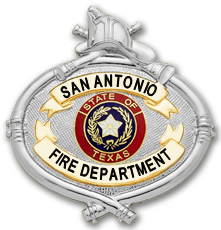 Fire Helmet Topped Badge M114