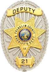 Oval badge with star M260B