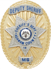 Oval badge with star badge M261J