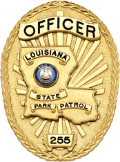 Oval badge with State of Louisiana badge M261LA