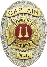 Oval badge with Maltese cross M262H