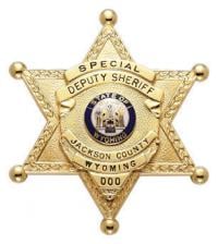 Six Point Star Ball Tipped Badge M-385-V