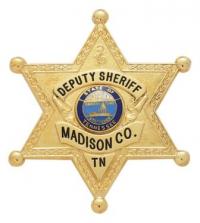 6 Point Star Ball Tipped Badge M-385