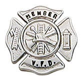 Mini Courtesy Maltese Cross Badge M-615