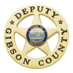 Five Point Star Badge on Round Disk M-724