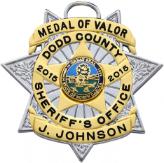 Seven point star medal MD115