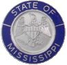 State of Mississippi Blue Border Insignia