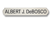 Name Plate NP200hr - 2-1/4" w x 1/2" h