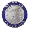 State of Nebraska Blue Border Insignia