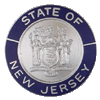 State of New Jersey Blue Border Insignia