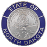 State of North Dakota Blue Border Insignia