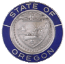 State of Oregon Blue Border Insignia