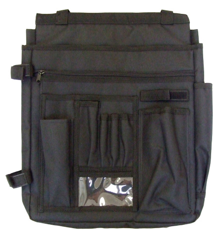 Black Nylon Over The Seat Organizer By Perfect Fit Style Pf00 Badges Ex Cetera