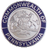 Commonwealth of Pennsylvania Blue Border Insignia