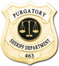 Purgatory Sheriff Department Shield Style # S188