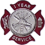 Quick Ship 1 Year Maltese Cross Service Award Style QS-10356