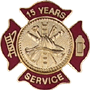 Quick Ship 15 Year Maltese Cross Service Award Style QS-10366