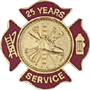 Quick Ship 25 Year Maltese Cross Service Award Style QS-10368