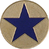 Quick Ship Law Enforcement Blue Star on Round Emblem Style QS-2542