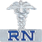 Quick Ship Registered Nurse Lapel Pin Style QS4394
