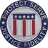 Quick Ship Protect Serve Justice Fidelity Emblem Style# QS5574