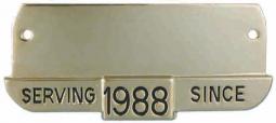Quick Ship Name Plate Service Award Style# QS-8