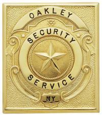 Square Type Badge with Shield Design S143-SQ