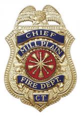 Eagle Topped Shield Badge w/reversed enamel panels S21-R