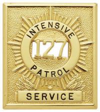 Square Type Badge with Applied Numbers S233