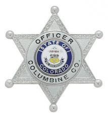 Six Point Star Ball Tipped Badge S240