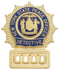 Starburst / Windmill Badge w/reversed enamel lettering S25-A