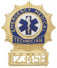 Starburst/Windmill Badge w/reversed enamel lettering S25