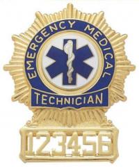 Starburst/Windmill Badge w/reversed enamel lettering S25