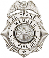 Eagle Topped Badge S-275