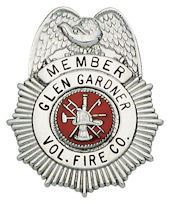 Eagle Topped Badge S313