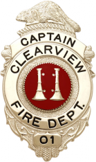 Beaver topped badge S546